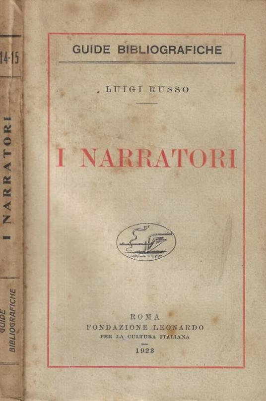 I narratori - Luigi Russo - copertina