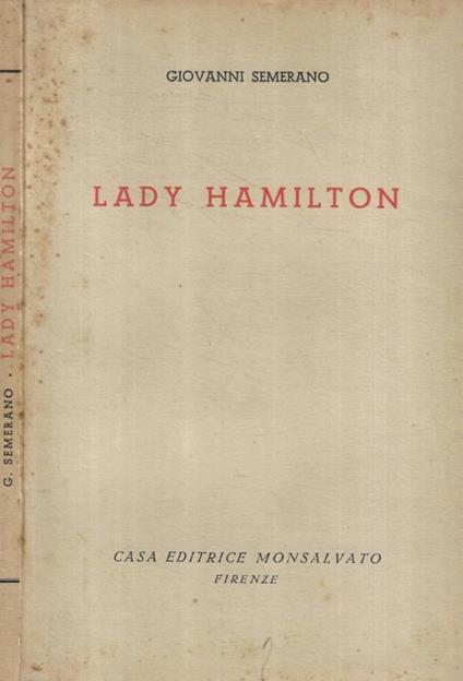 Lady Hamilton - Giovanni Semerano - copertina