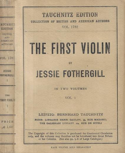 The first violin vol. 1 - copertina