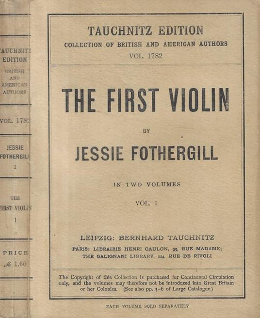 The first violin vol. 1 - copertina