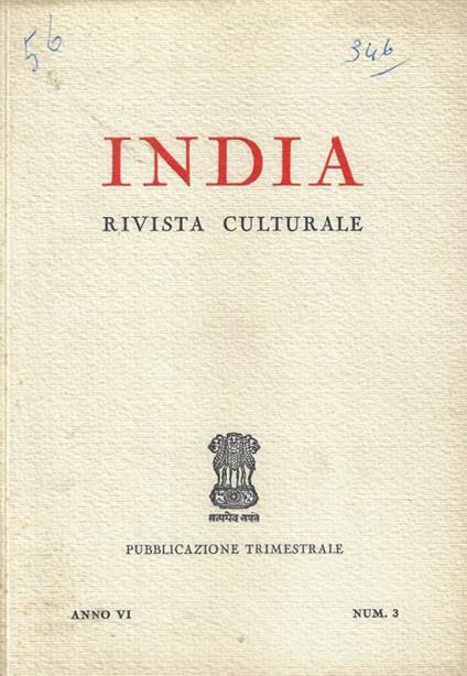 India n. 3 Anno VI - copertina