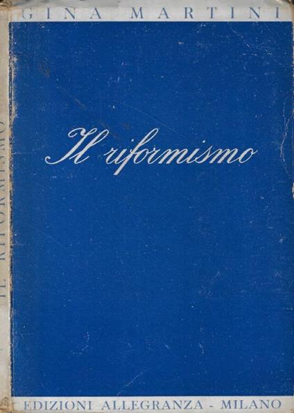 Il riformismo - copertina