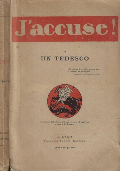 J'accuse! - copertina