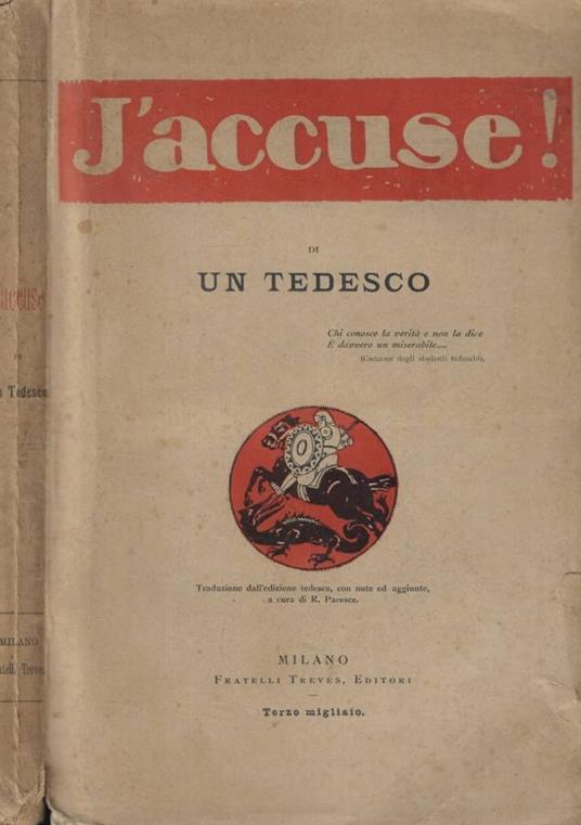 J'accuse! - copertina