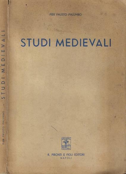 Studi medievali - copertina