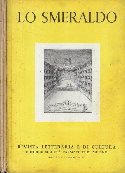 Lo smeraldo n. 3-4-5-6 Anno 1957 - copertina