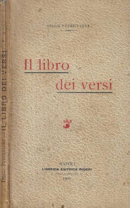 Il libro dei versi - copertina