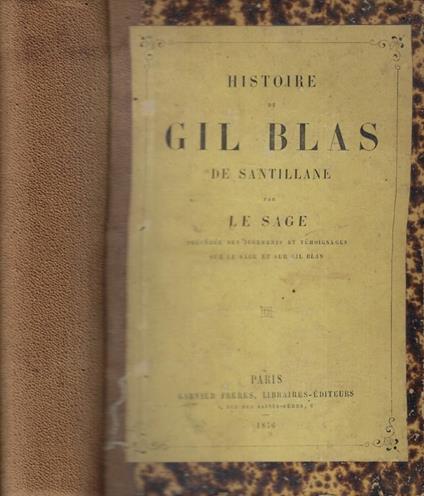Histoire de Gil Blas de Santillane - copertina
