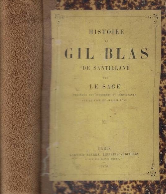 Histoire de Gil Blas de Santillane - copertina
