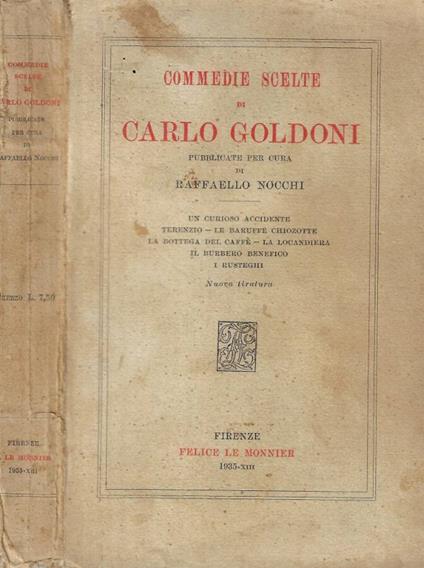 Commedie scelte - Carlo Goldoni - copertina