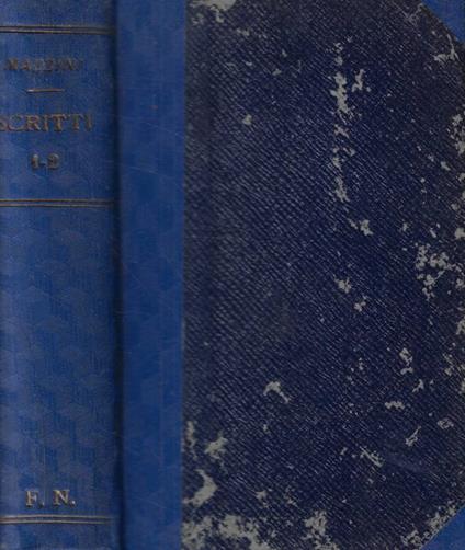 Scritti - Giuseppe Mazzini - copertina