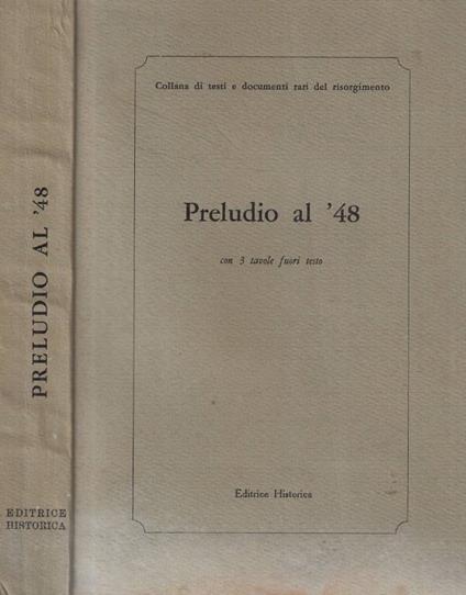 Preludio al '48 - copertina