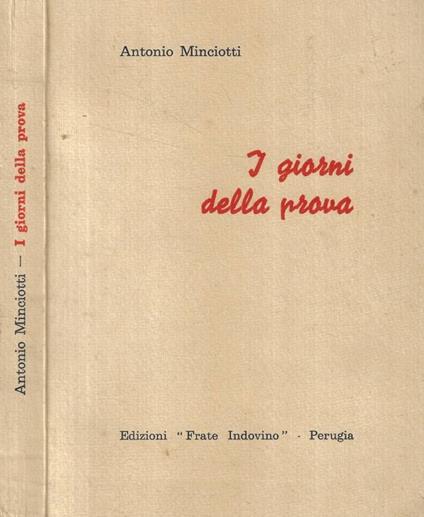 I giorni della prova - copertina