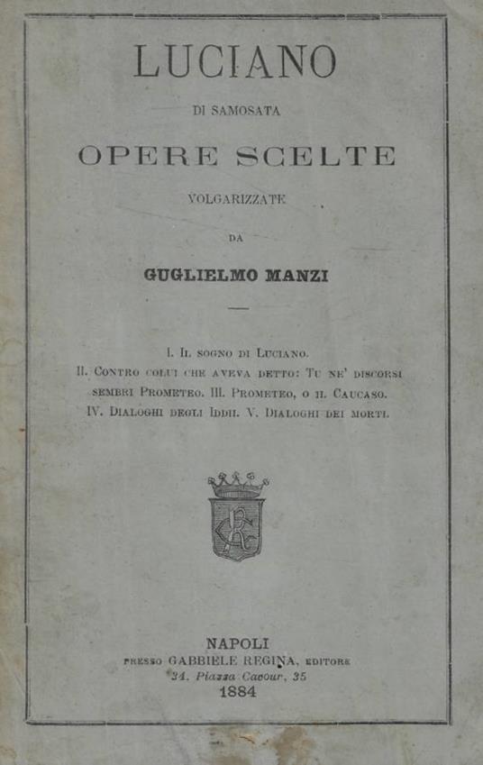 Opere scelte - copertina