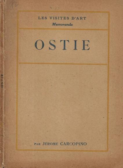 Ostie - Jérôme Carcopino - copertina