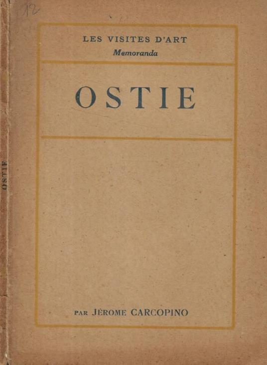 Ostie - Jérôme Carcopino - copertina