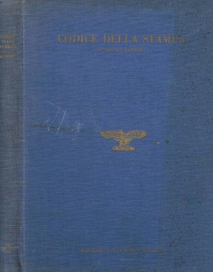 Codice della stampa e degli autori - copertina