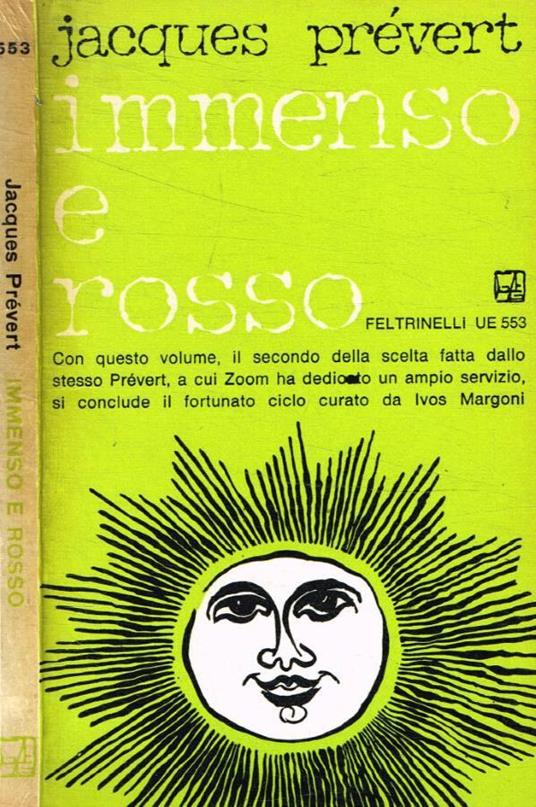 Immenso e rosso - Jacques Prévert - copertina