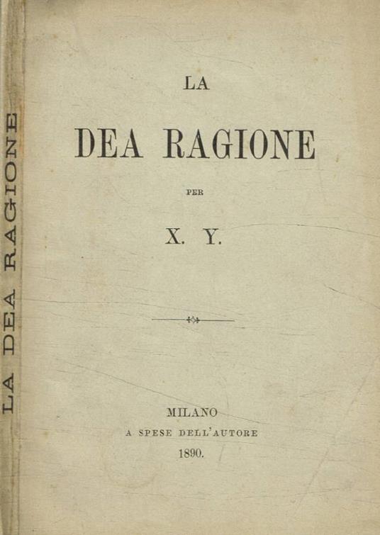 La Dea Ragione - copertina