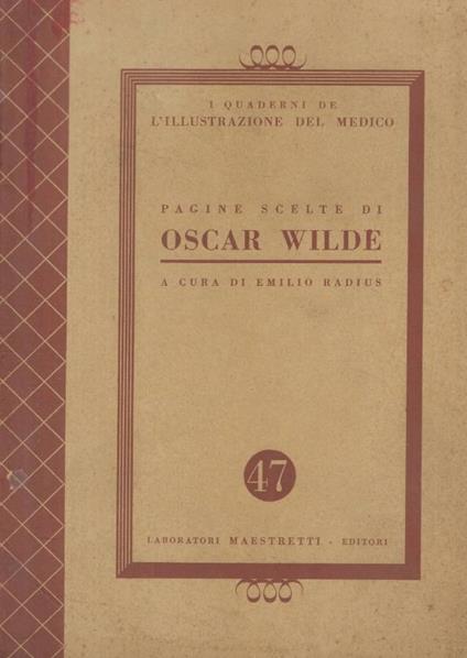 Pagine scelte di Oscar Wilde - copertina