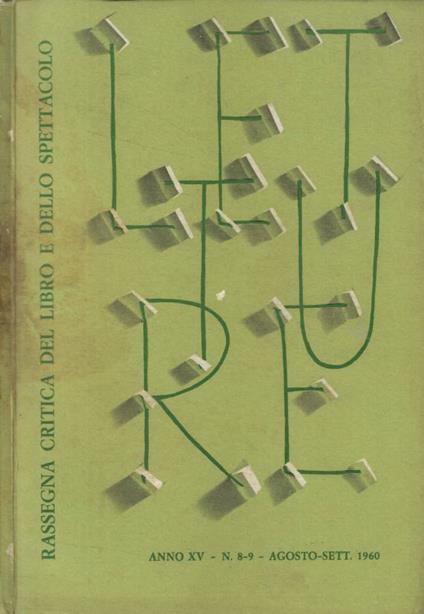 Letture n. 8-9 Anno 1960 - copertina