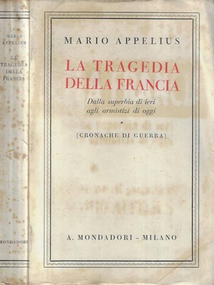La tragedia della Francia - Mario Appelius - copertina