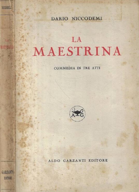 La maestrina - Dario Niccodemi - copertina