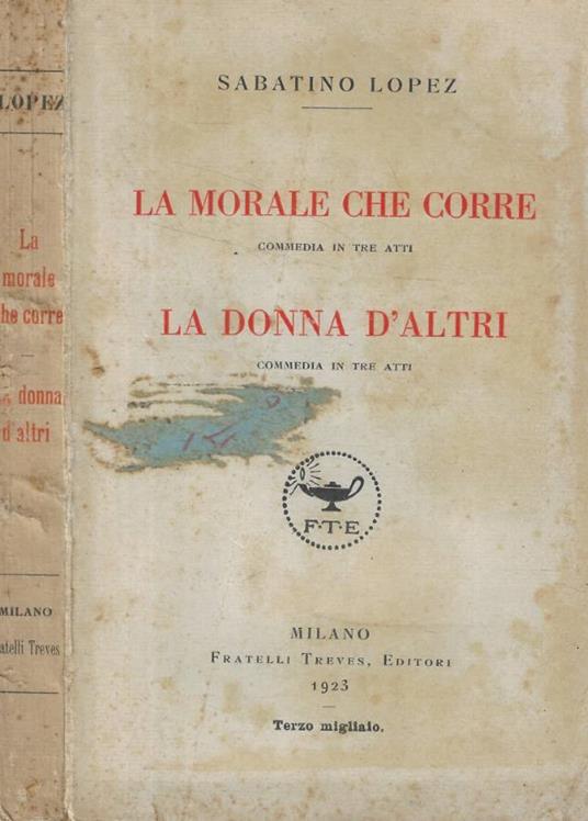 La morale che corre- La donna d'altri - copertina