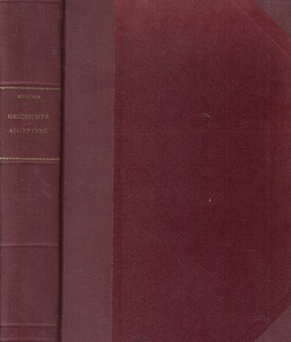 Geschichte Aegyptens - copertina