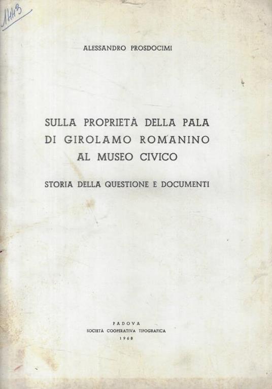 Sulla proprietà della pala di Girolamo Romanino al Museo Civ - copertina
