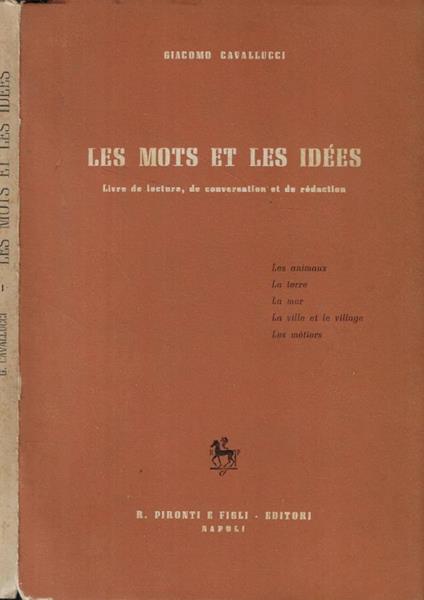 Les mots et les idées - copertina