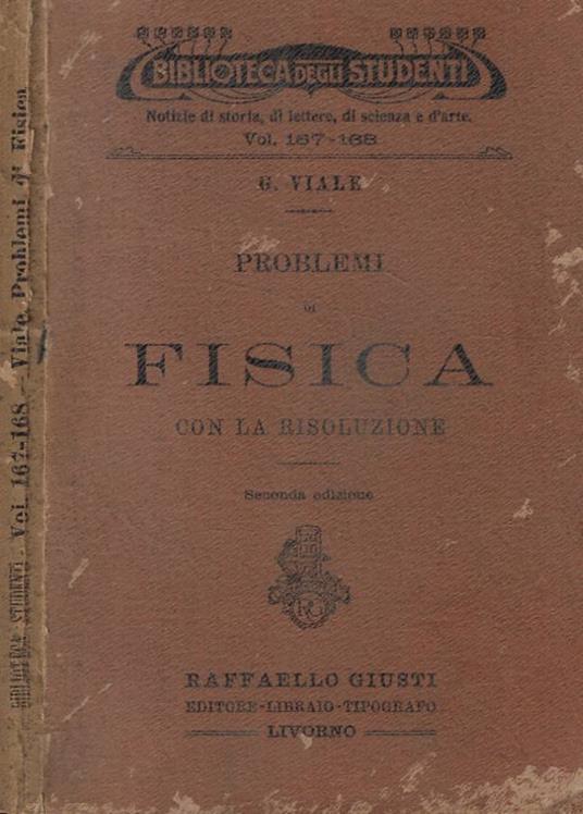 Problemi di fisica con la risoluzione - copertina