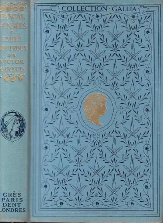 Pensées - Blaise Pascal - copertina
