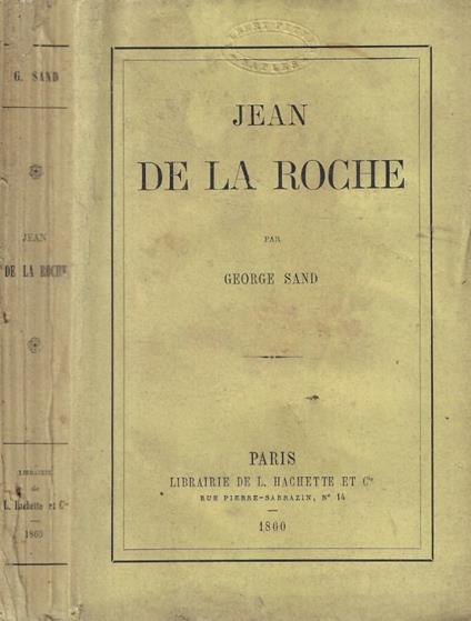 Jean de la Roche - George Sand - copertina