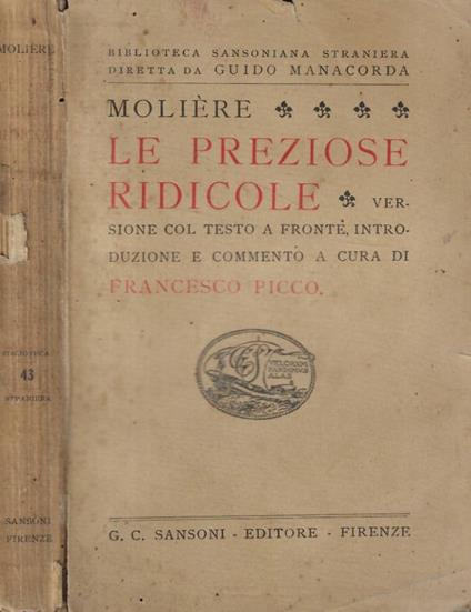 Le preziose ridicole - copertina
