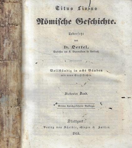 Romische Geschichte vol. VII - copertina