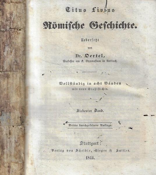 Romische Geschichte vol. VII - copertina