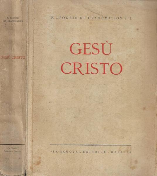 Gesù Cristo - copertina
