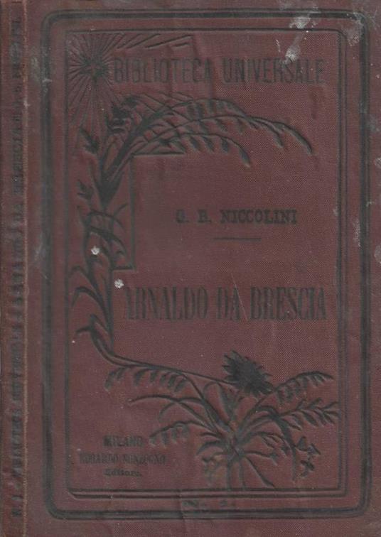 Arnaldo da Brescia. Tragedia - copertina
