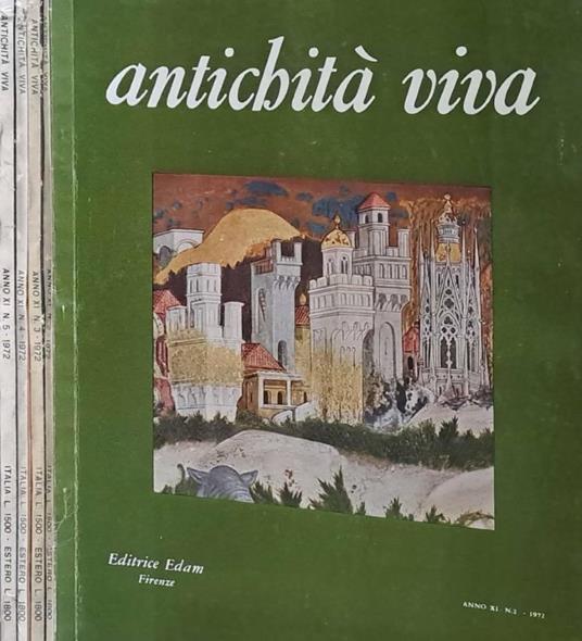 Antichità viva. Anno XI, N. 2, 3, 4, 5. 1972 - copertina
