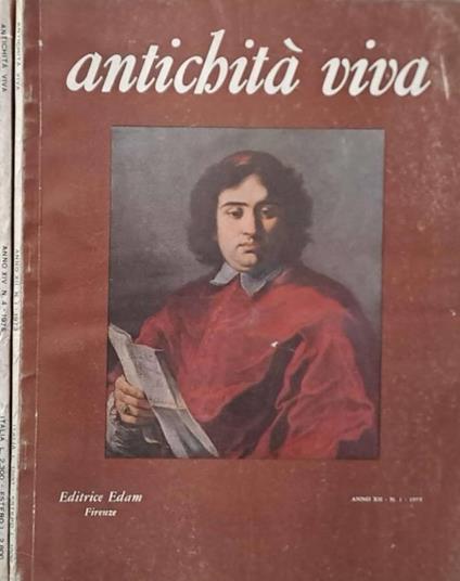 Antichità viva. Anno XII. N. 1, 4. 1975 - copertina