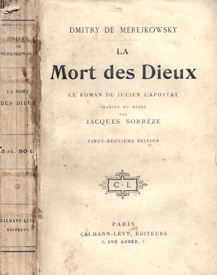 La mort ded dieux. Le roman de Julien l'apostat - copertina