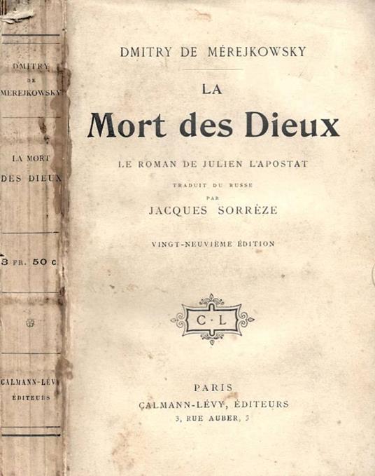 La mort ded dieux. Le roman de Julien l'apostat - copertina