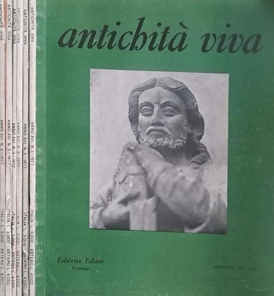 Antichità viva. Anno XVI, n. 1, 2, 3, 4, 5, 6. Annata comnpl - copertina