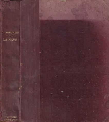 La nave - Gabriele D'Annunzio - copertina