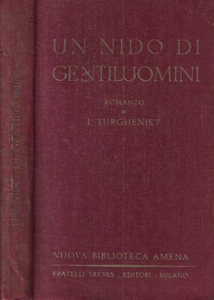Un nido di gentiluomini - copertina