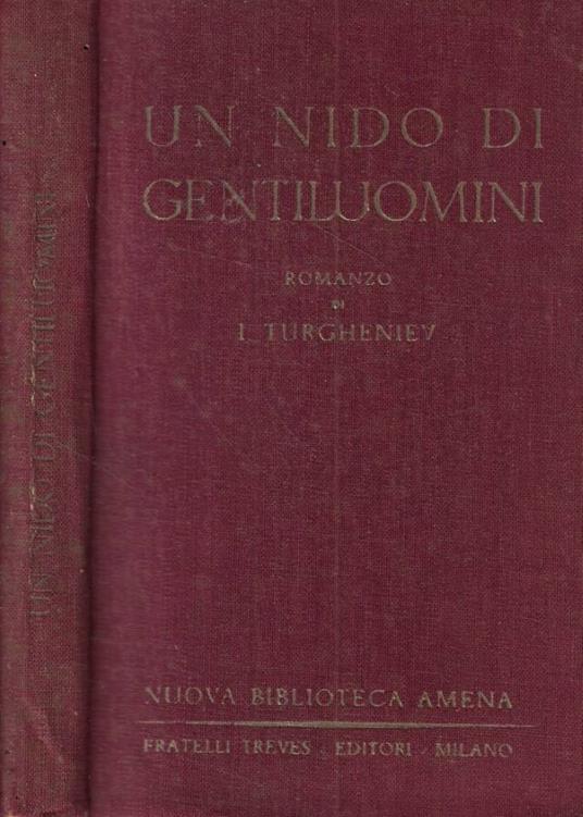 Un nido di gentiluomini - copertina