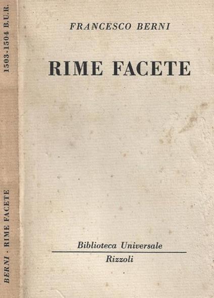 Rime facete - copertina
