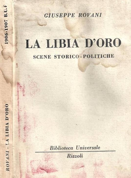 La Libia d'oro - Giuseppe Rovani - copertina
