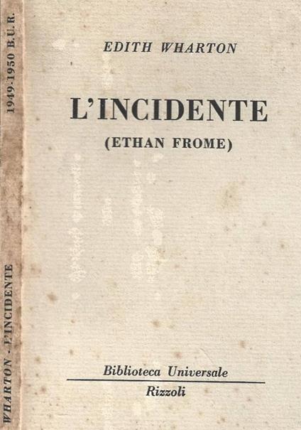 L'incidente - Edith Wharton - copertina